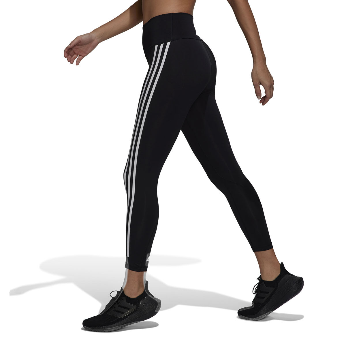 adidas Womens Optime Trainicons 7/8 Tights - Black slider