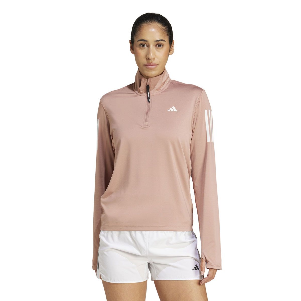 adidas Womens Own the Run Half Zip Running Top - Black slider