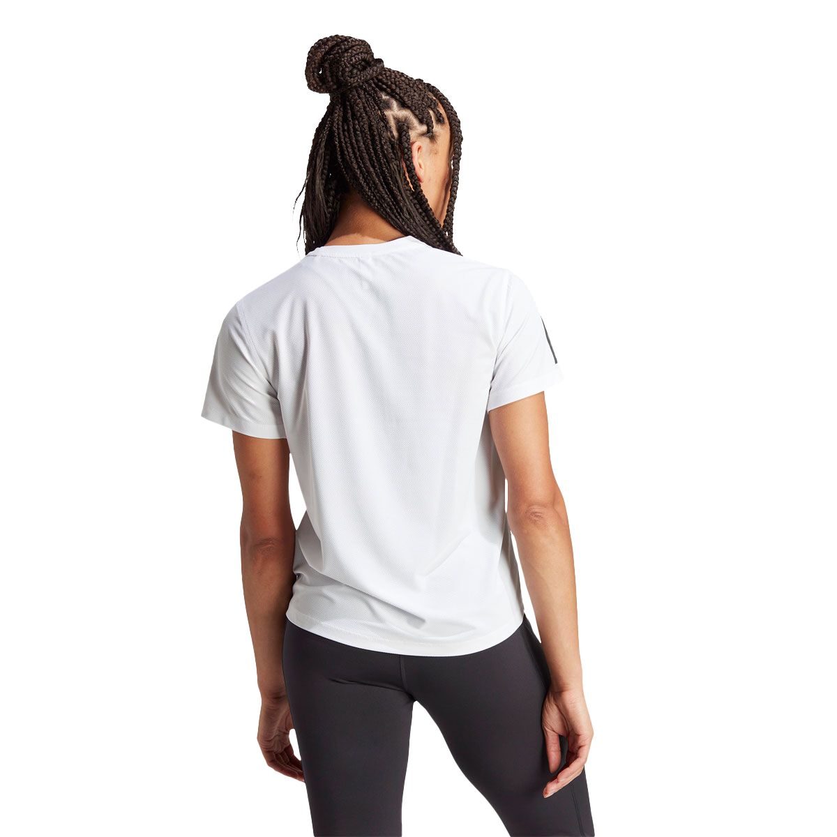 adidas Womens Own the Run Tee - White slider