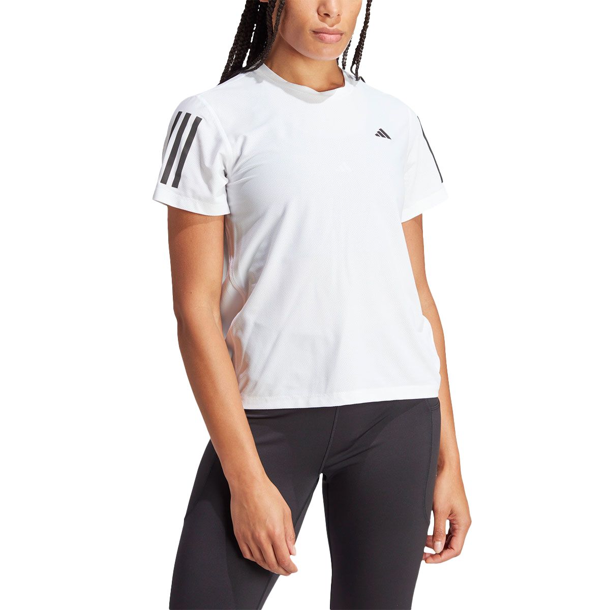 adidas Womens Own the Run Tee - White slider