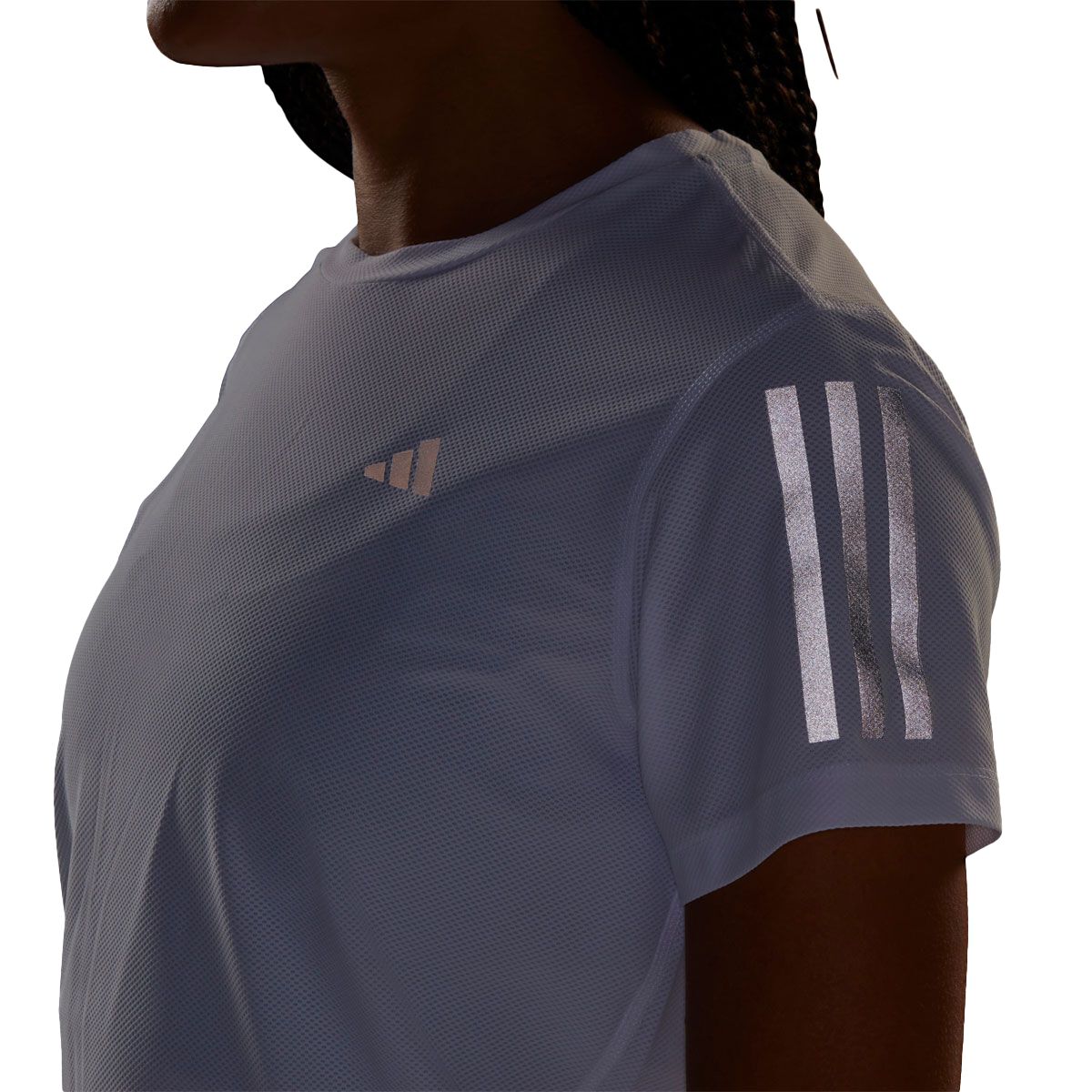 adidas Womens Own the Run Tee - White slider