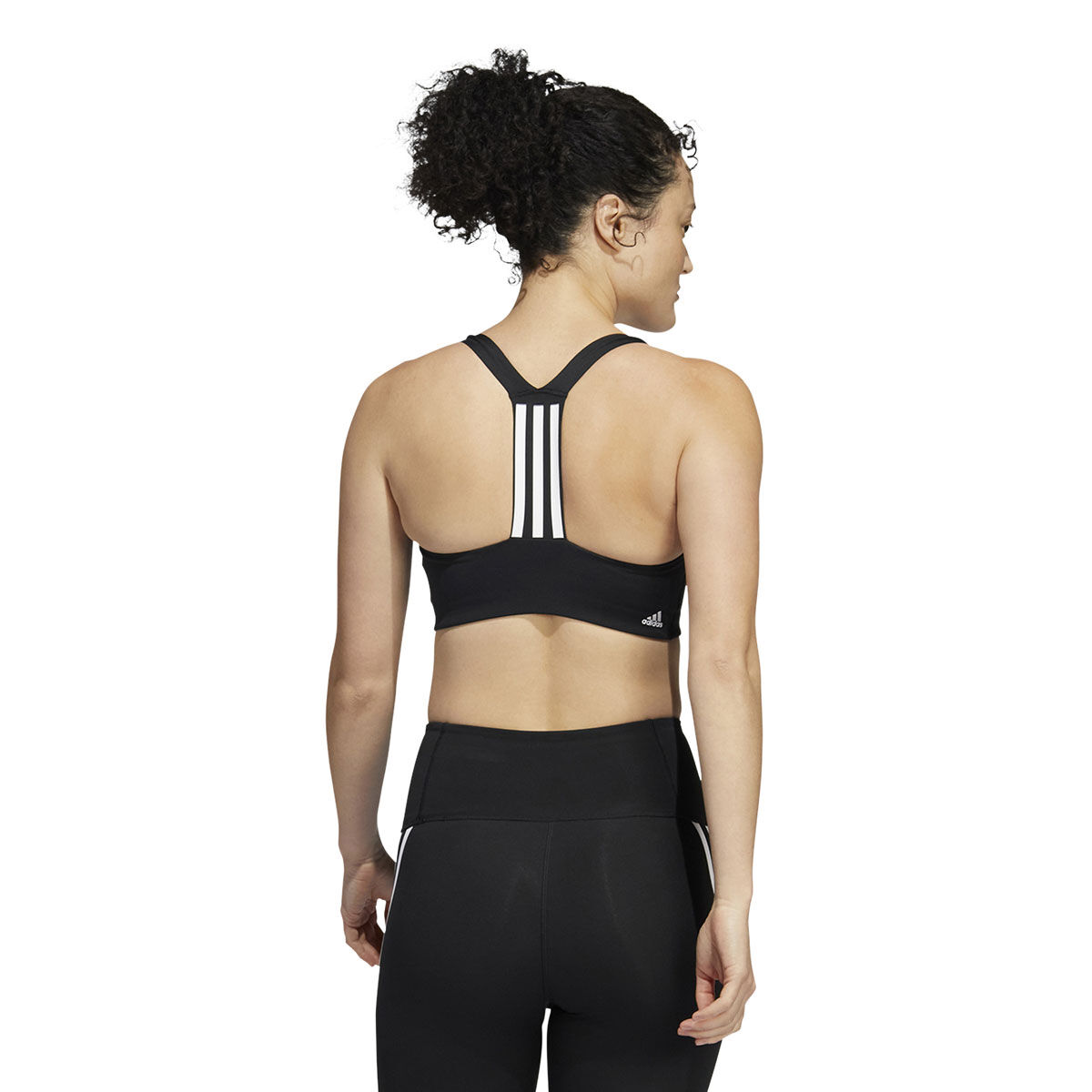 adidas Womens Powerimpact Training Medium Support Sports Bra - Black slider