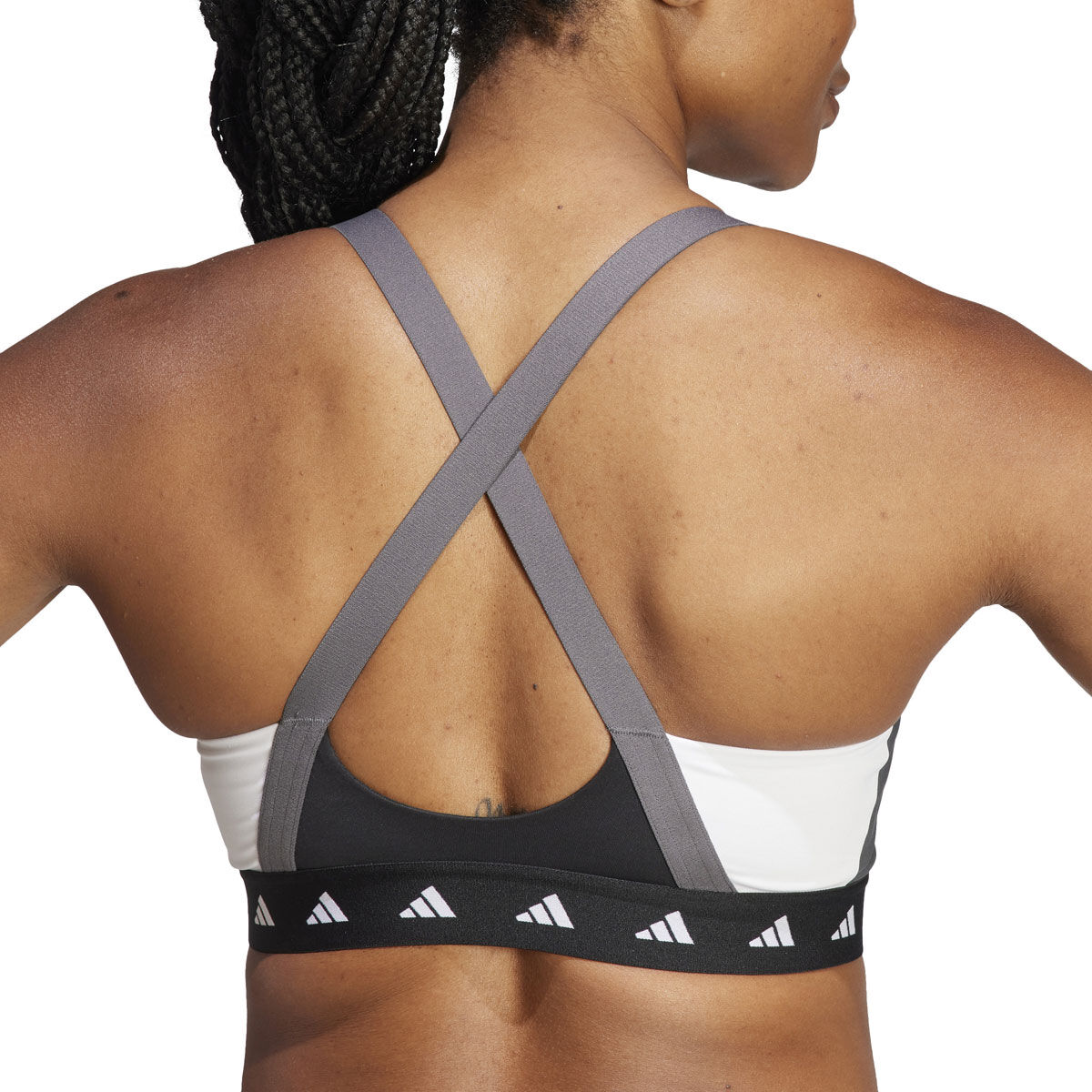 adidas Womens Powerimpact Training Techfit Medium Support Sports Bra - Black slider