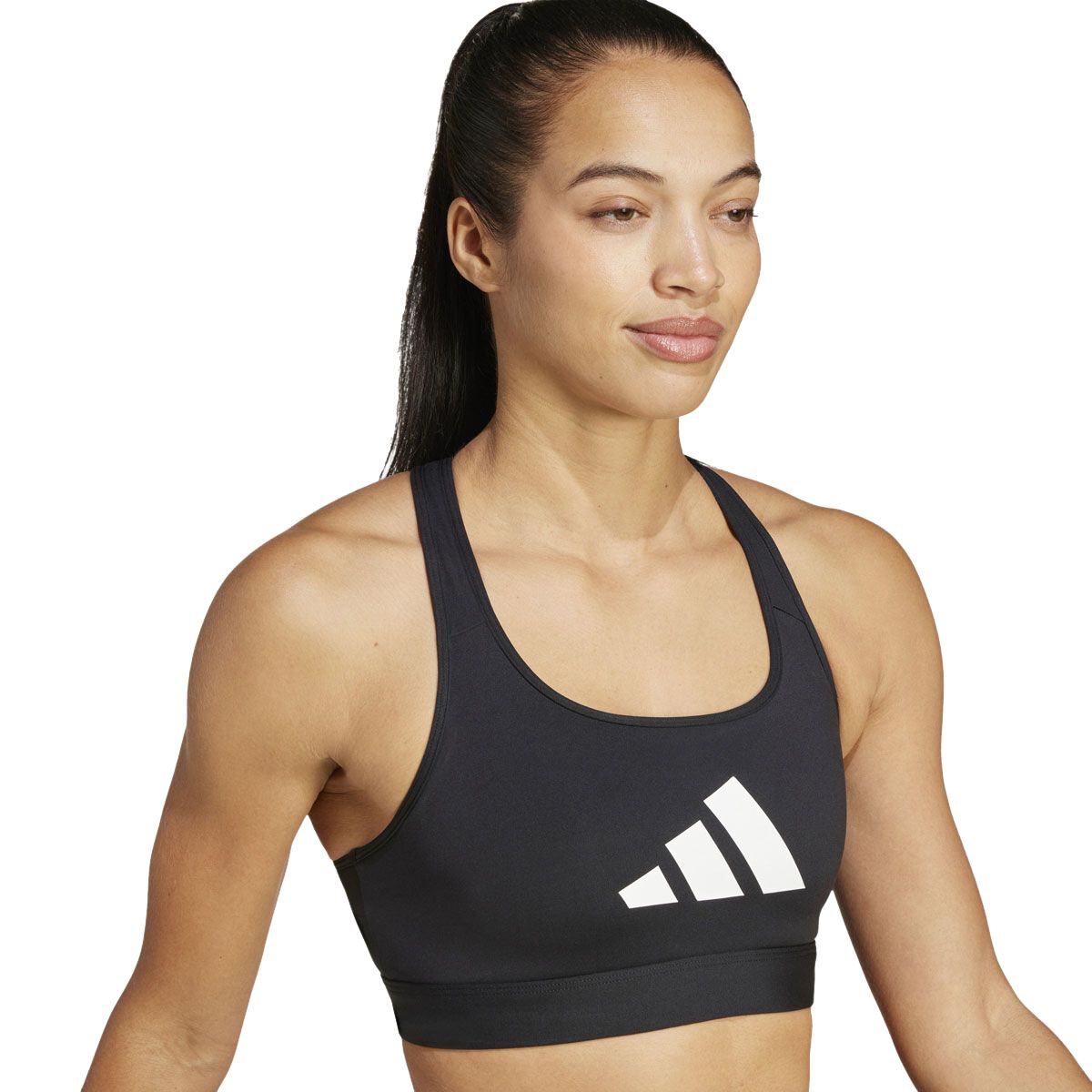 adidas Womens Powerreact Graphic Bra - Black slider