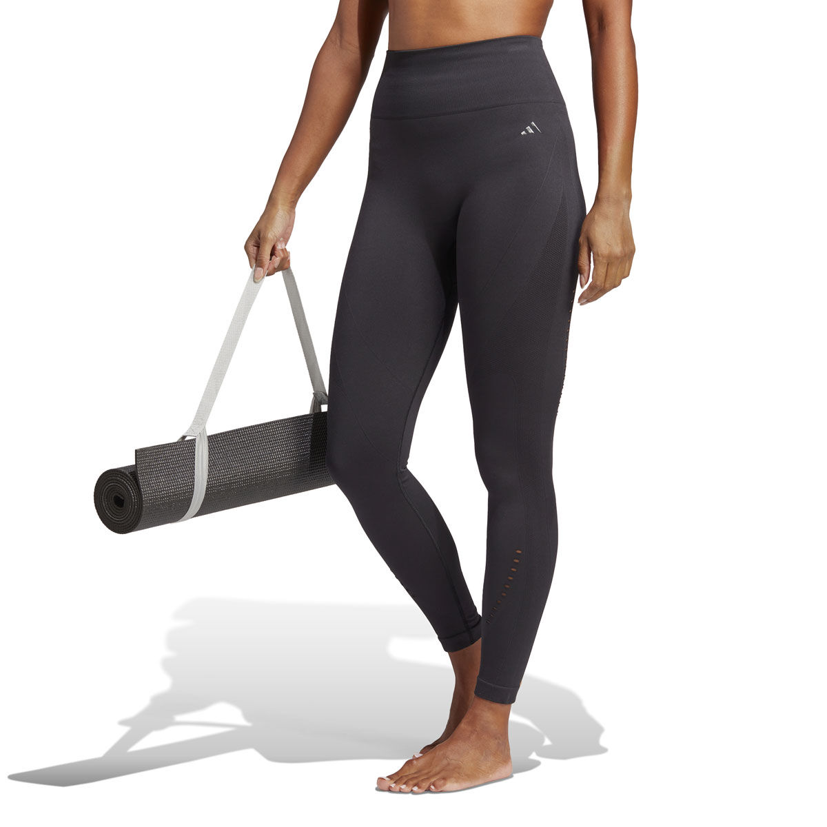 adidas Womens Yoga Seamless 7/8 Tights Black XS - Black