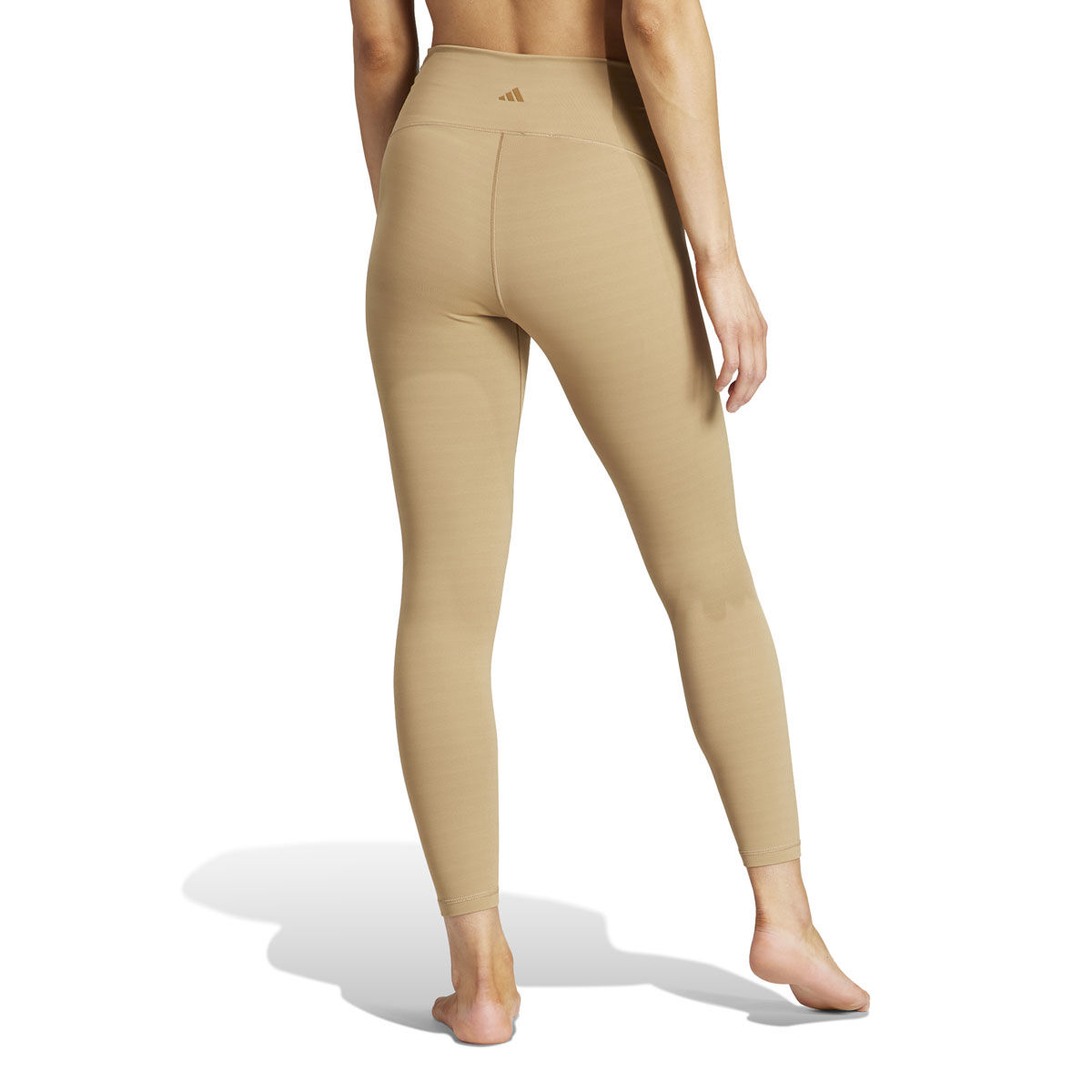 adidas Womens Yoga Studio Luxe Crossover Waistband 7/8 Tights - Beige slider