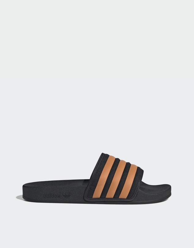Adilette Slides Mens - Core Black / Bright Orange / Core Black