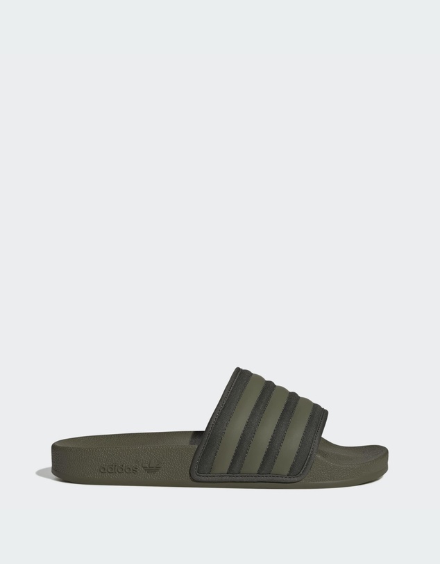 Adilette Slides Mens - Medium Dark Khaki / Legend Earth / Medium Dark Khaki