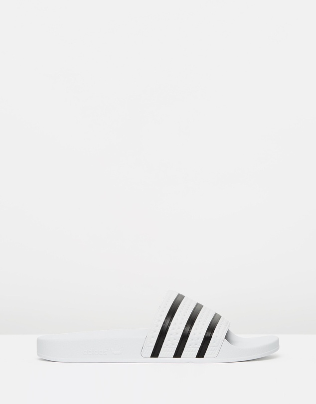 Adilette - Unisex - White & Black