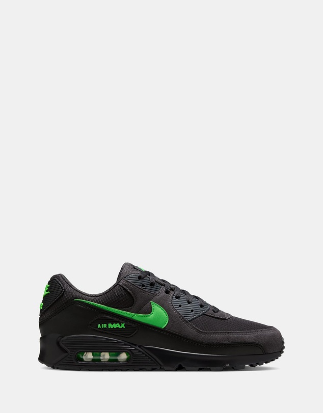 Air Max 90 - Men's - Anthracite, Green Strike & Black