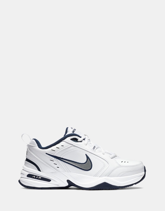 Air Monarch IV - Men's - White & Metallic Silver