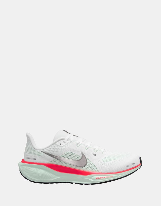 Air Zoom Pegasus 41 - Men's - White, Metallic Silver & Barely Green