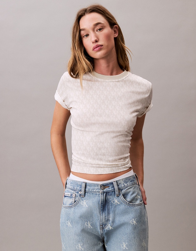 Allover Monogram Classic T-Shirt - White