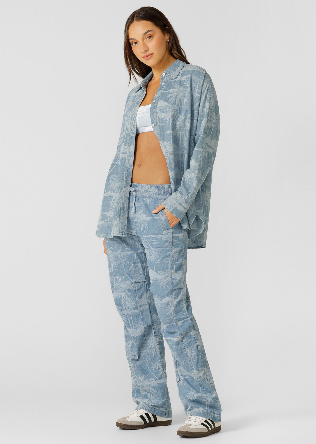 Aloha Denim Flashdance Pant - Aloha Blues Print slider