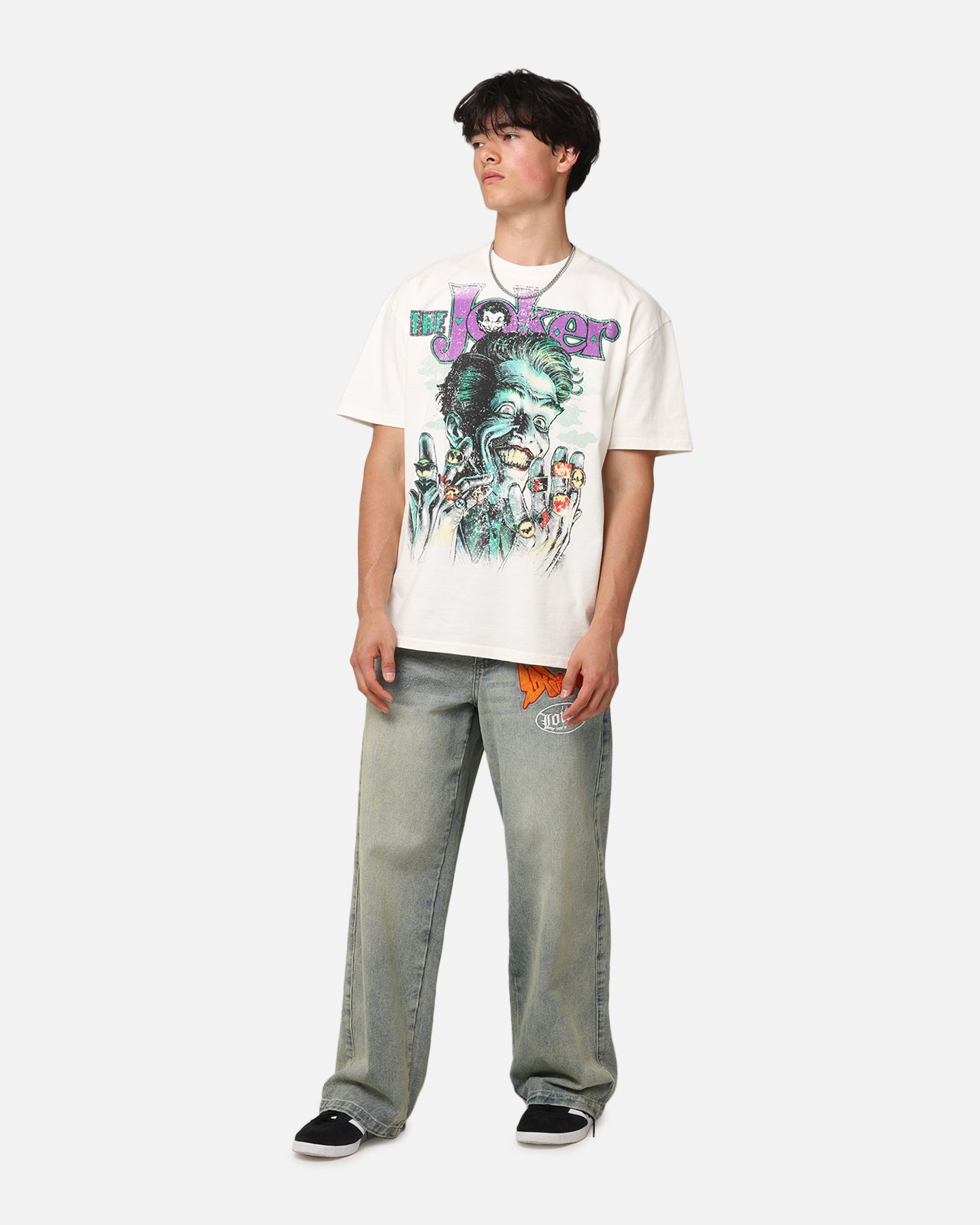 American Thrift X DC Batman The Joker Rings Heavy T-Shirt slider