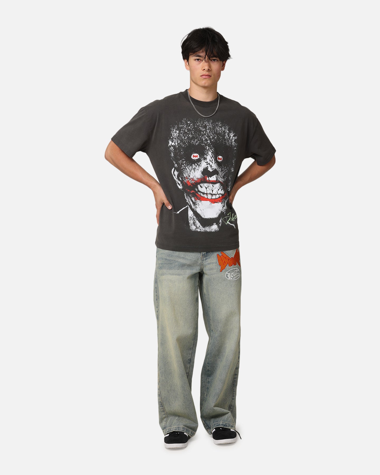 American Thrift X DC Batman The Joker Smile Heavy T-Shirt slider