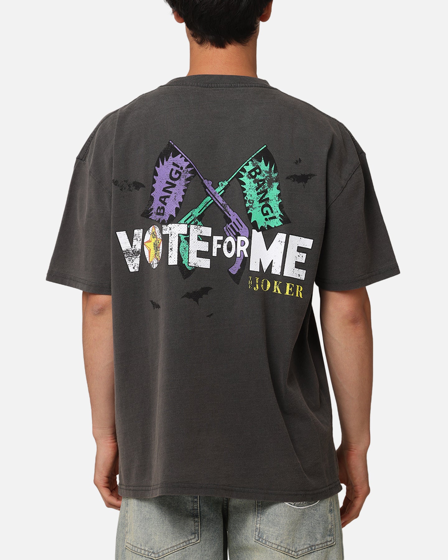 American Thrift X DC Batman The Joker Vote For Me Heavy T-Shirt slider