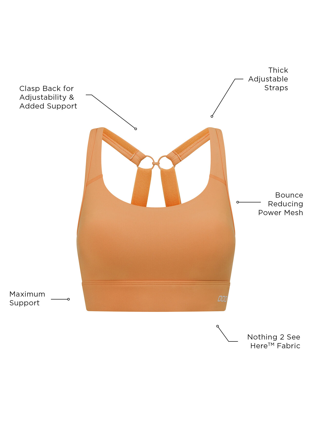 Amy Maximum Support Sports Bra - Toffee slider