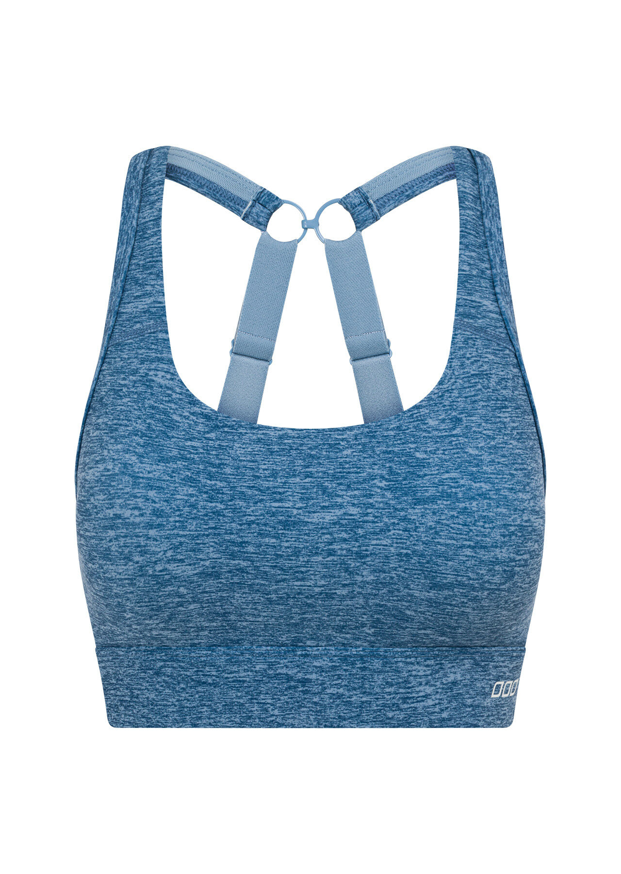 Amy Maximum Support Sports Bra - Washed Out Blue Marl Print slider