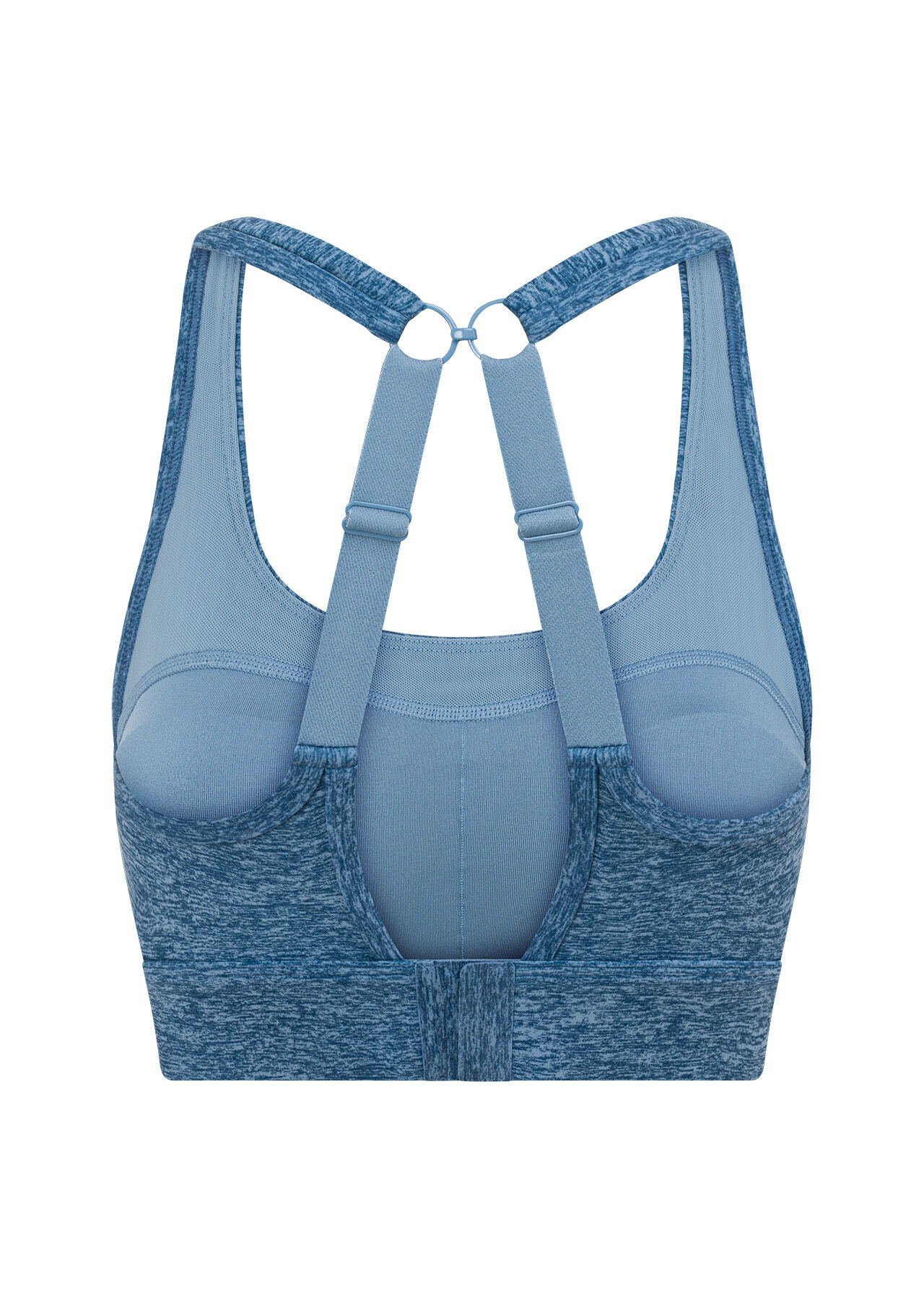 Amy Maximum Support Sports Bra - Washed Out Blue Marl Print slider