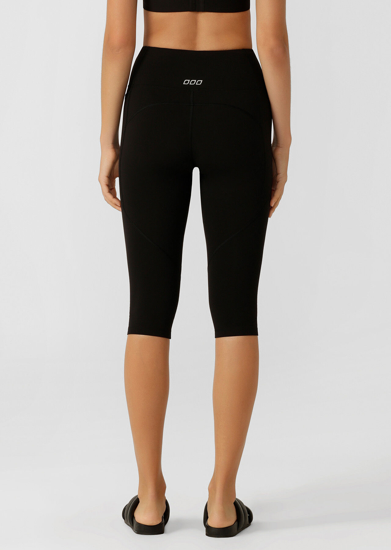 Amy No Ride Phone Pocket 3/4 Leggings - Recycled Black slider