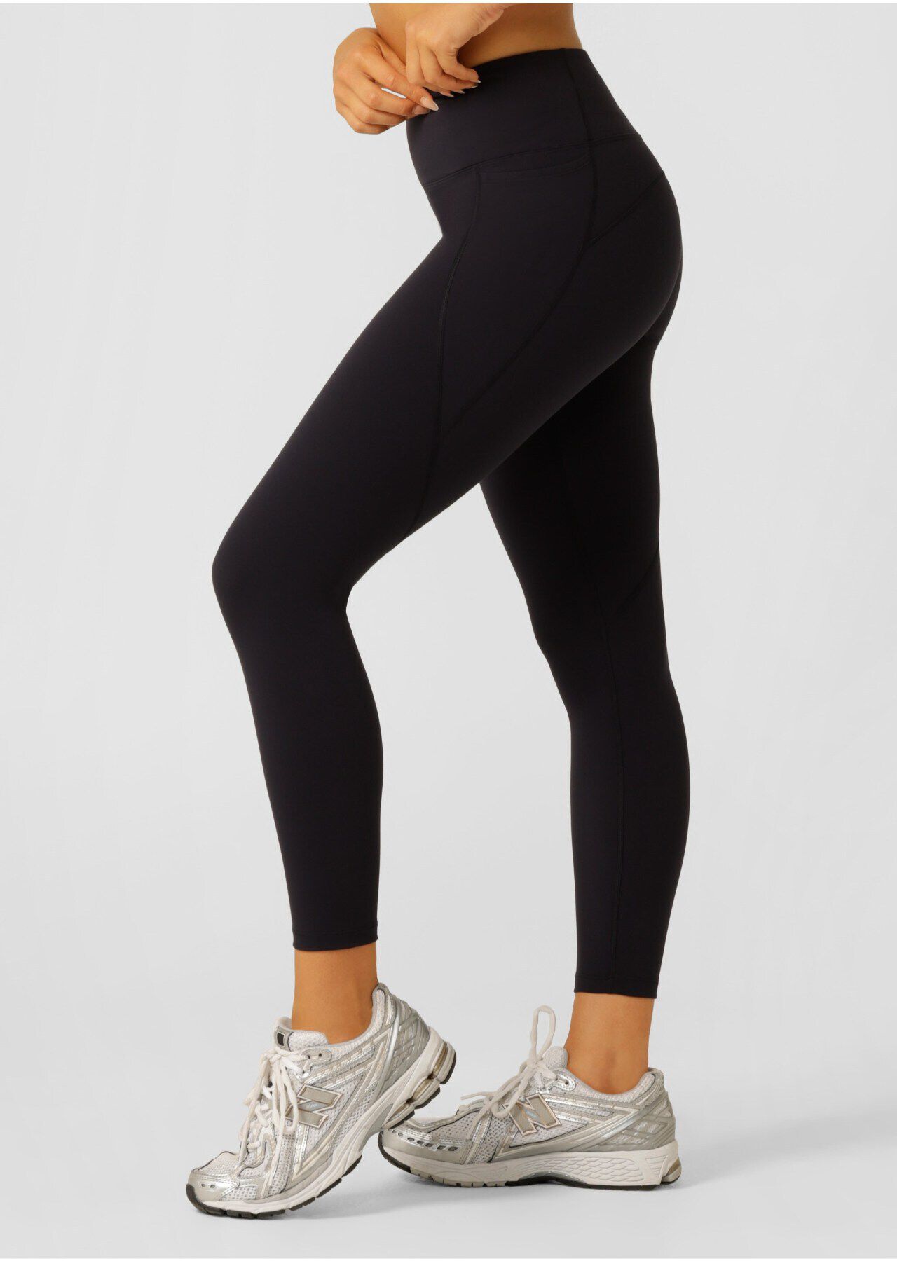 Amy No Ride Phone Pocket Ankle Biter Leggings - Midnight Blue slider