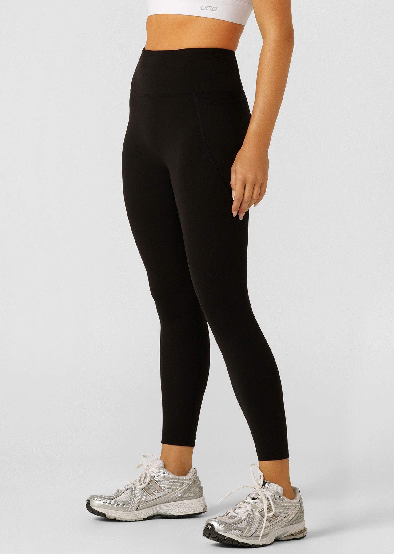 Amy No Ride Phone Pocket Ankle Biter Leggings - Recycled Black slider