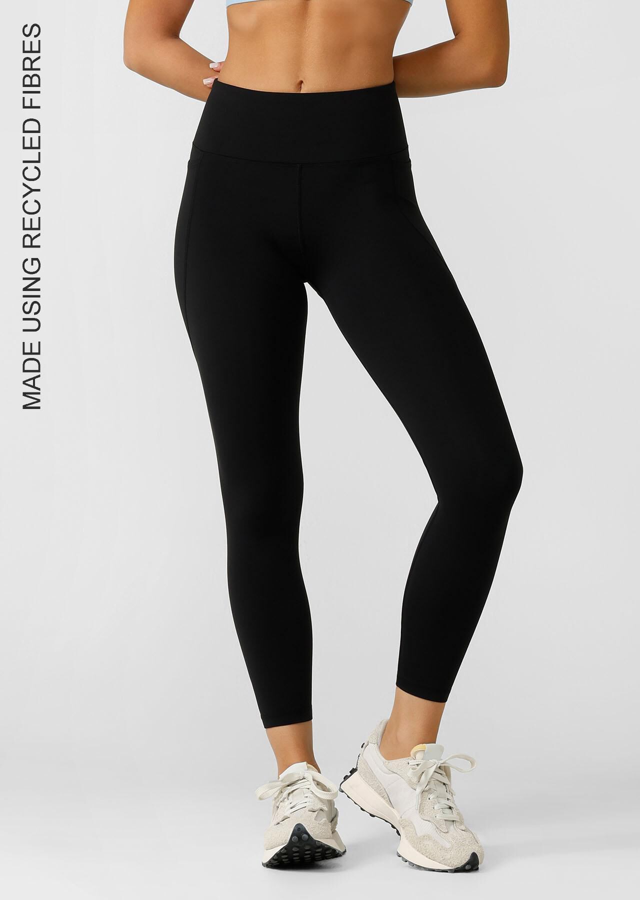 Amy Phone Pocket Ankle Biter Tech Leggings - Black slider