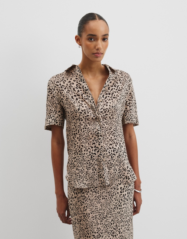 Animal Print Shirt - Mottled Animal
