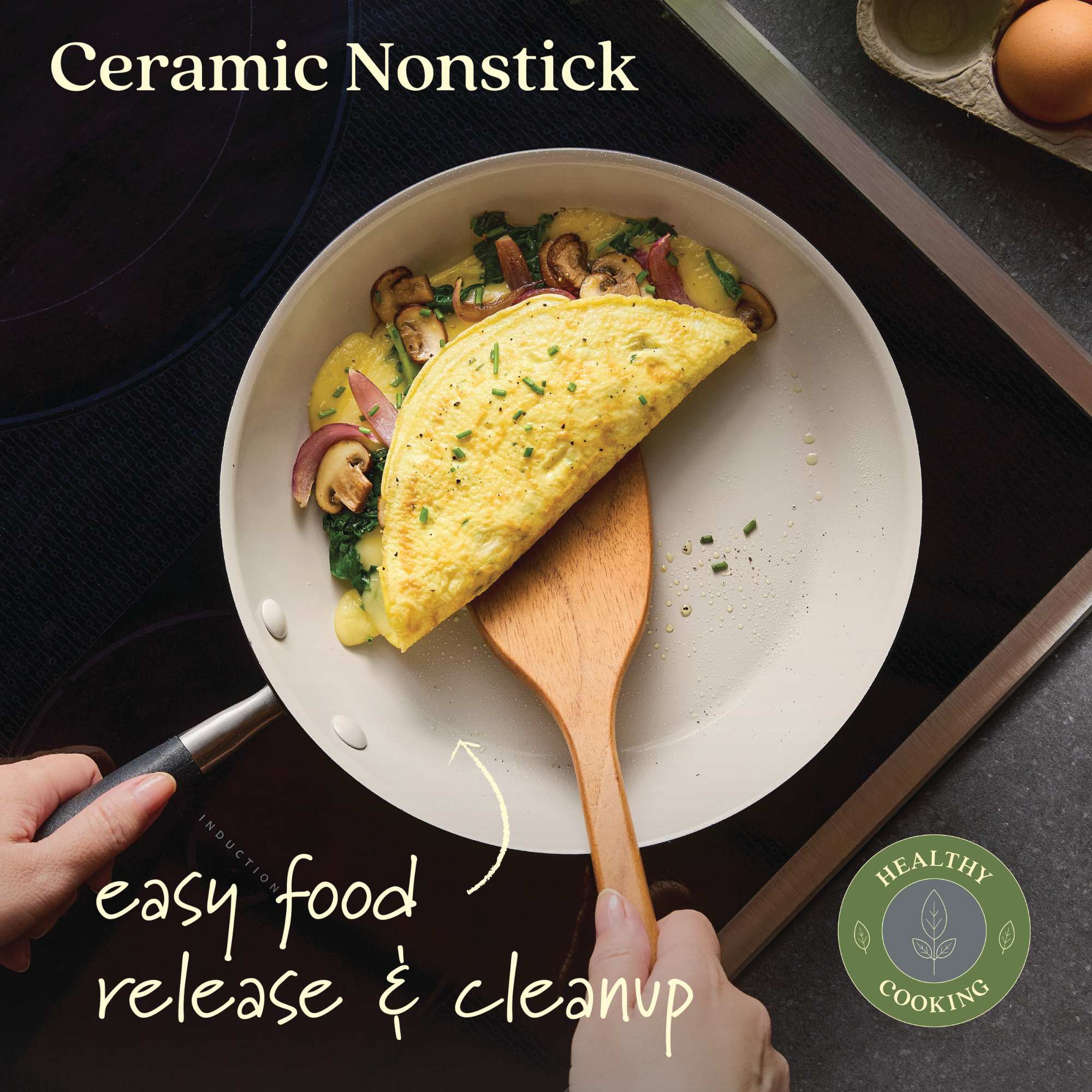 Anolon Advanced Ceramic Nonstick Induction 9 Piece Cookware Set slider