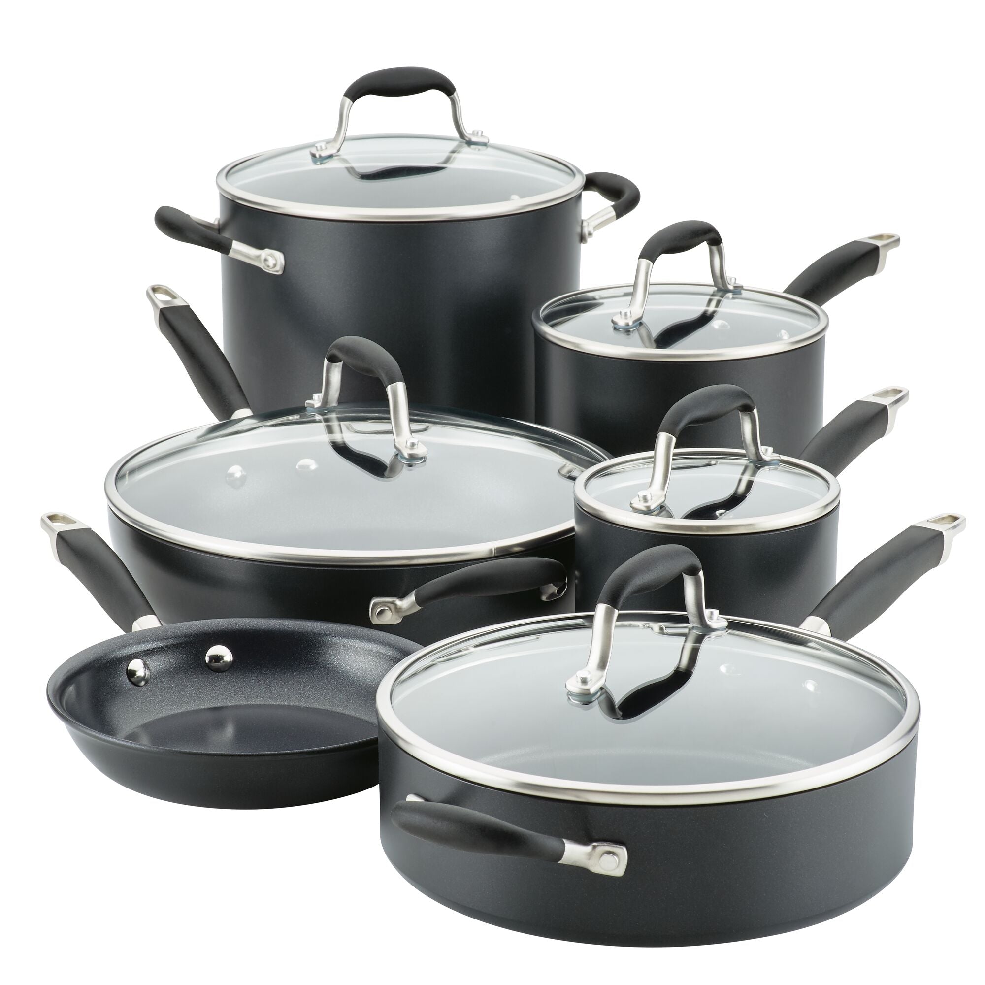 Anolon Advanced Home Nonstick 11 Piece Cookware Set Onyx slider