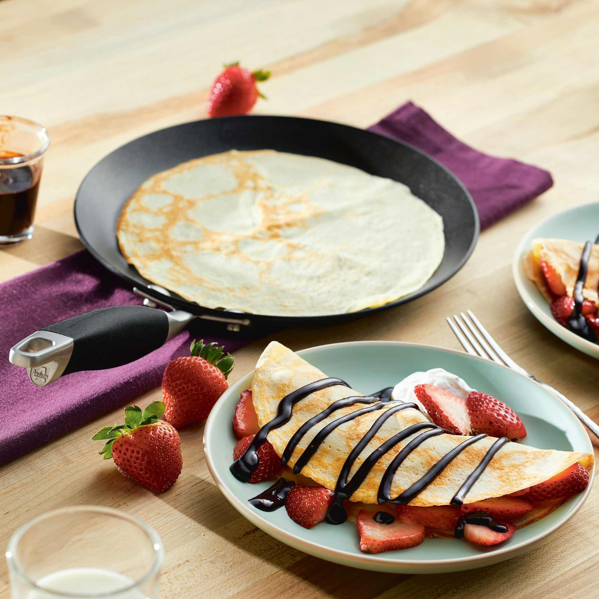 Anolon Advanced Home Nonstick Crepe Pan 24cm Onyx slider