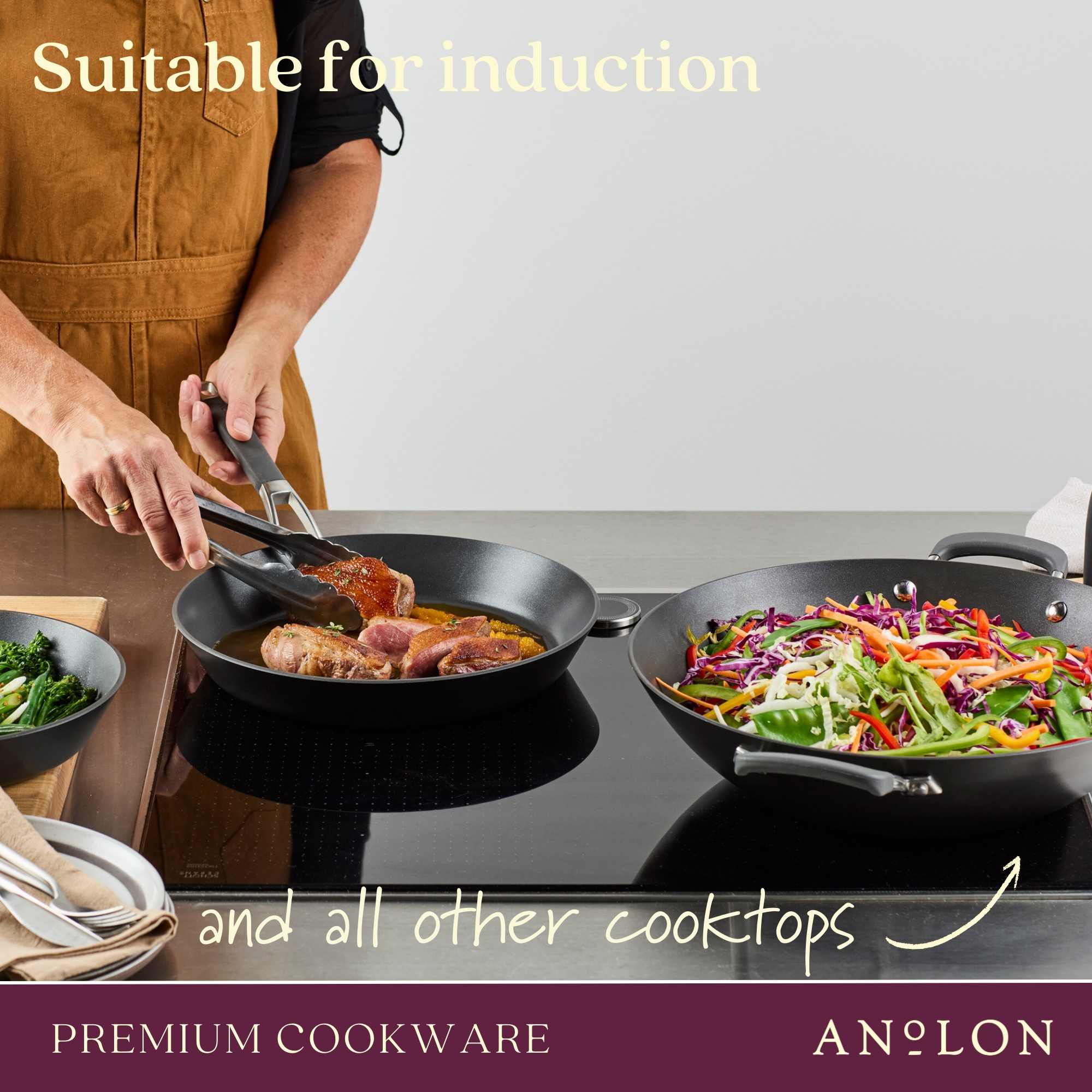 Anolon Endurance+ Nonstick 3 Piece Cookware Set slider