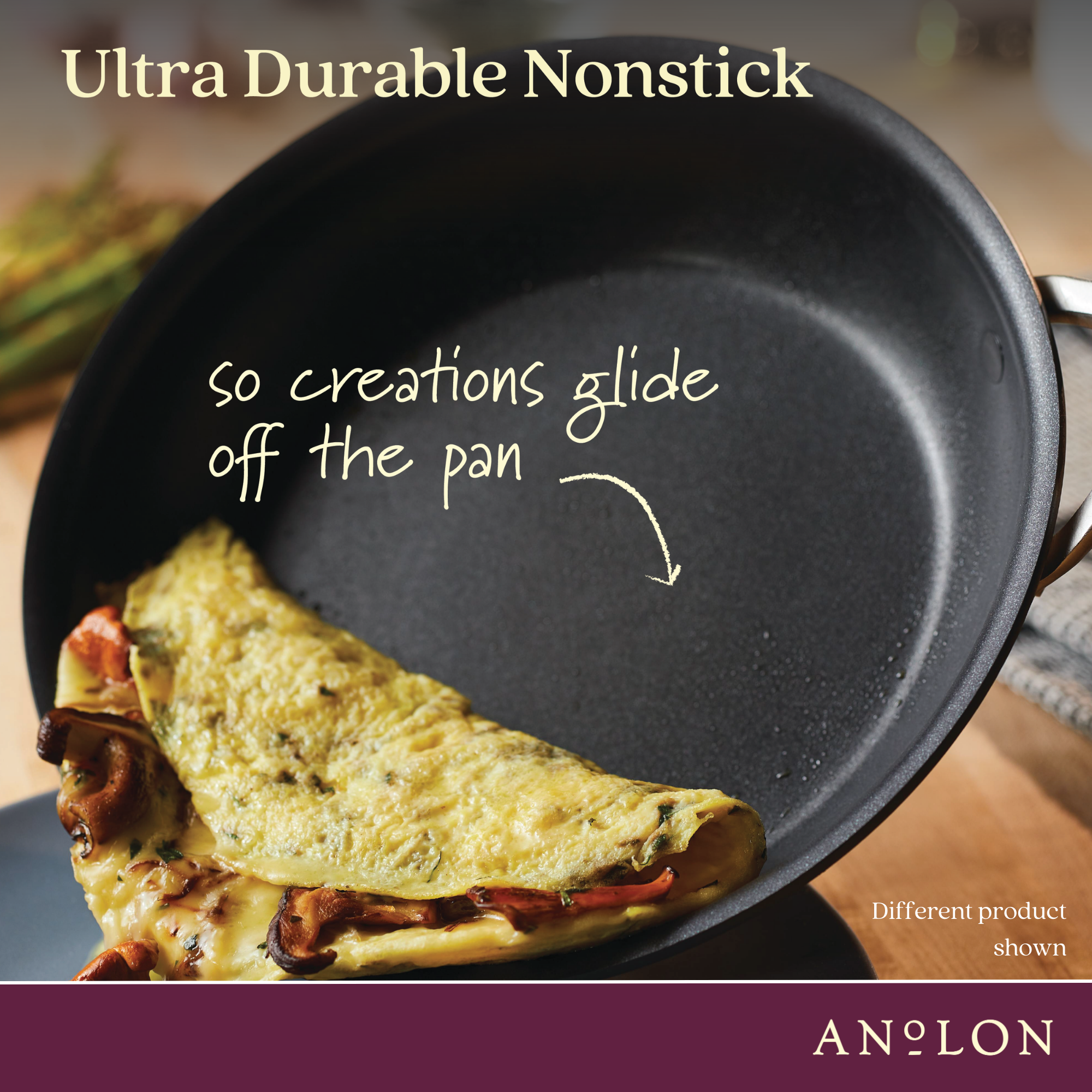 Anolon Endurance+ Nonstick Induction Open French Skillet 26cm and Covered Sautéuse 28cm/4.7L slider