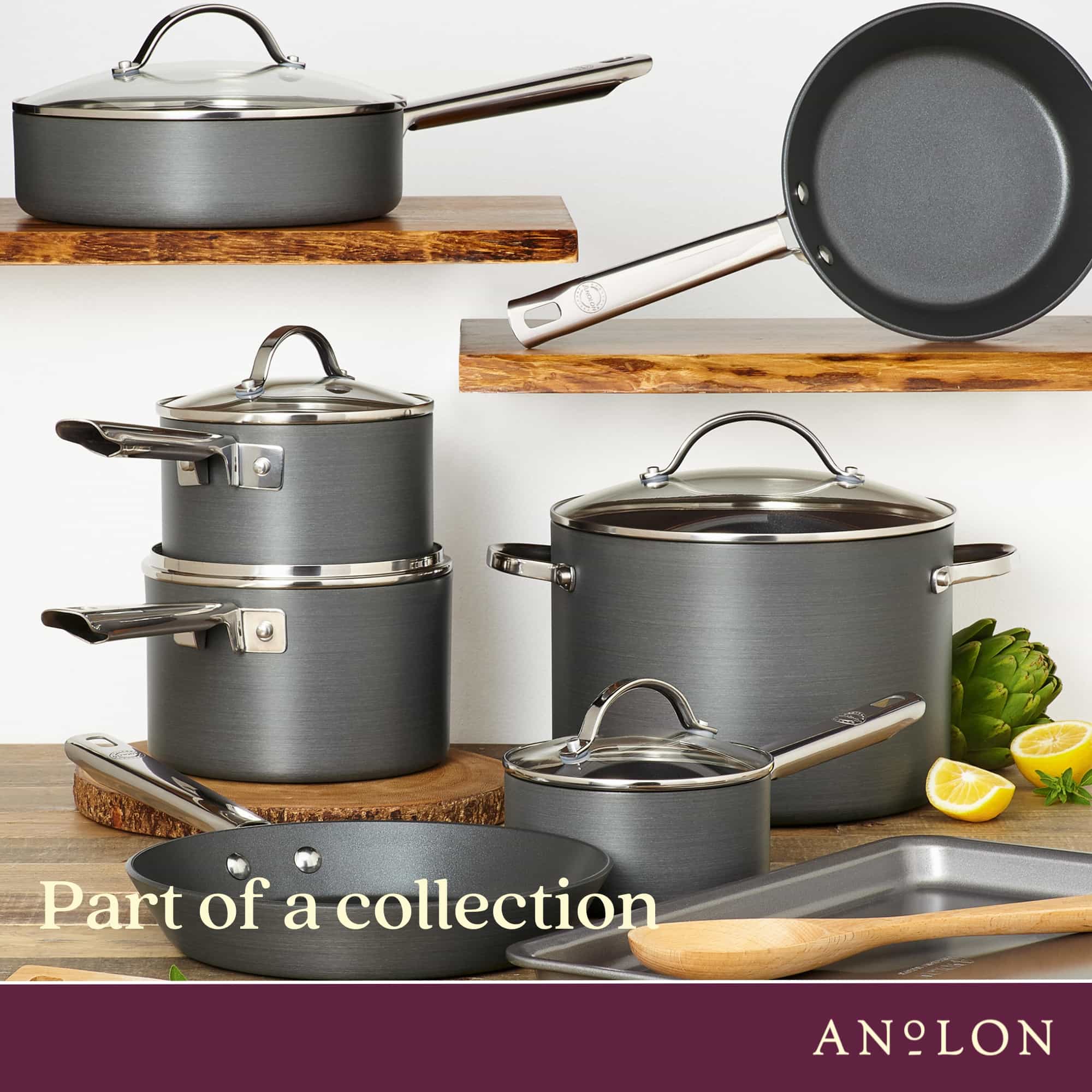 Anolon Professional Nonstick 3 Piece Saucepan Set slider