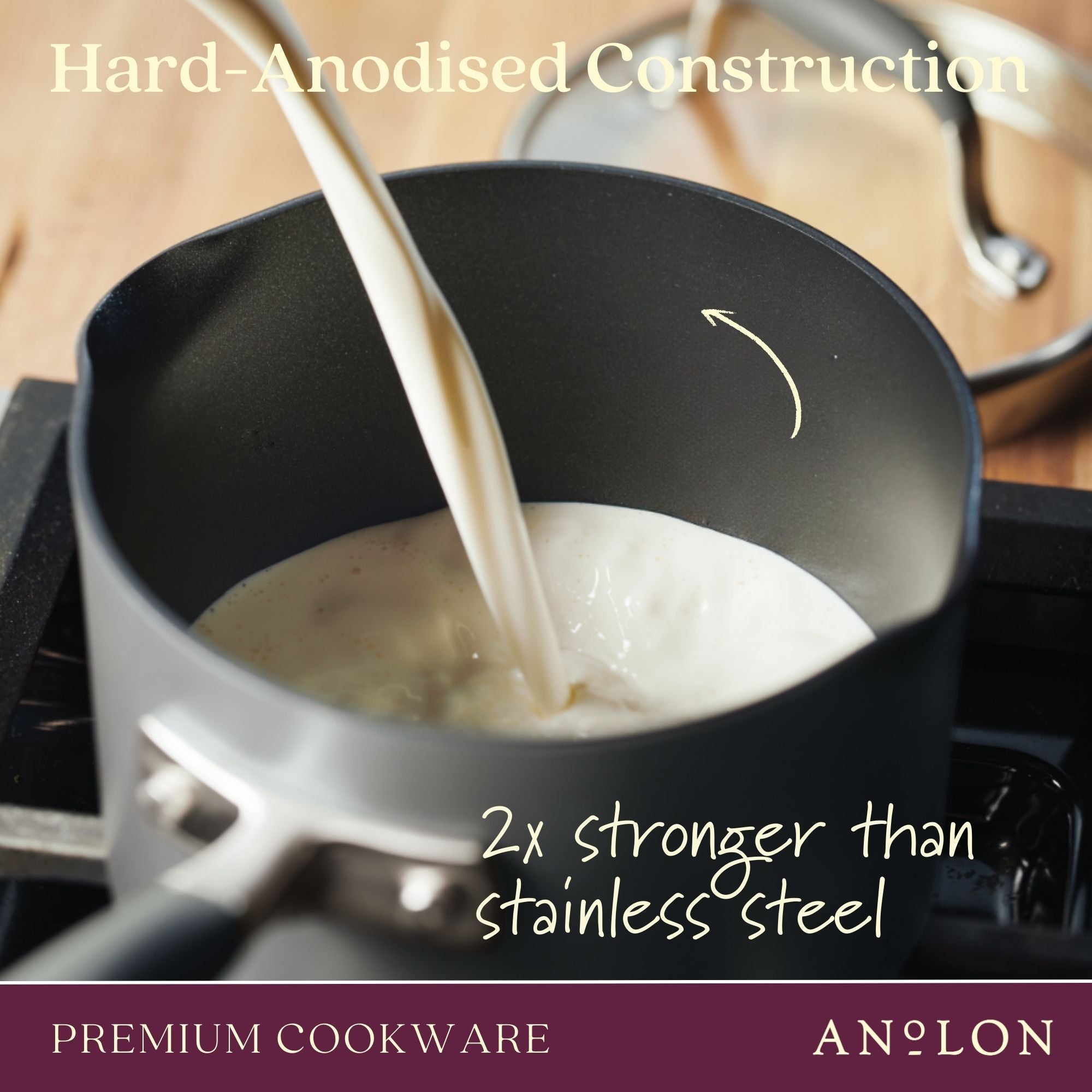 Anolon Professional Nonstick 3 Piece Saucepan Set slider