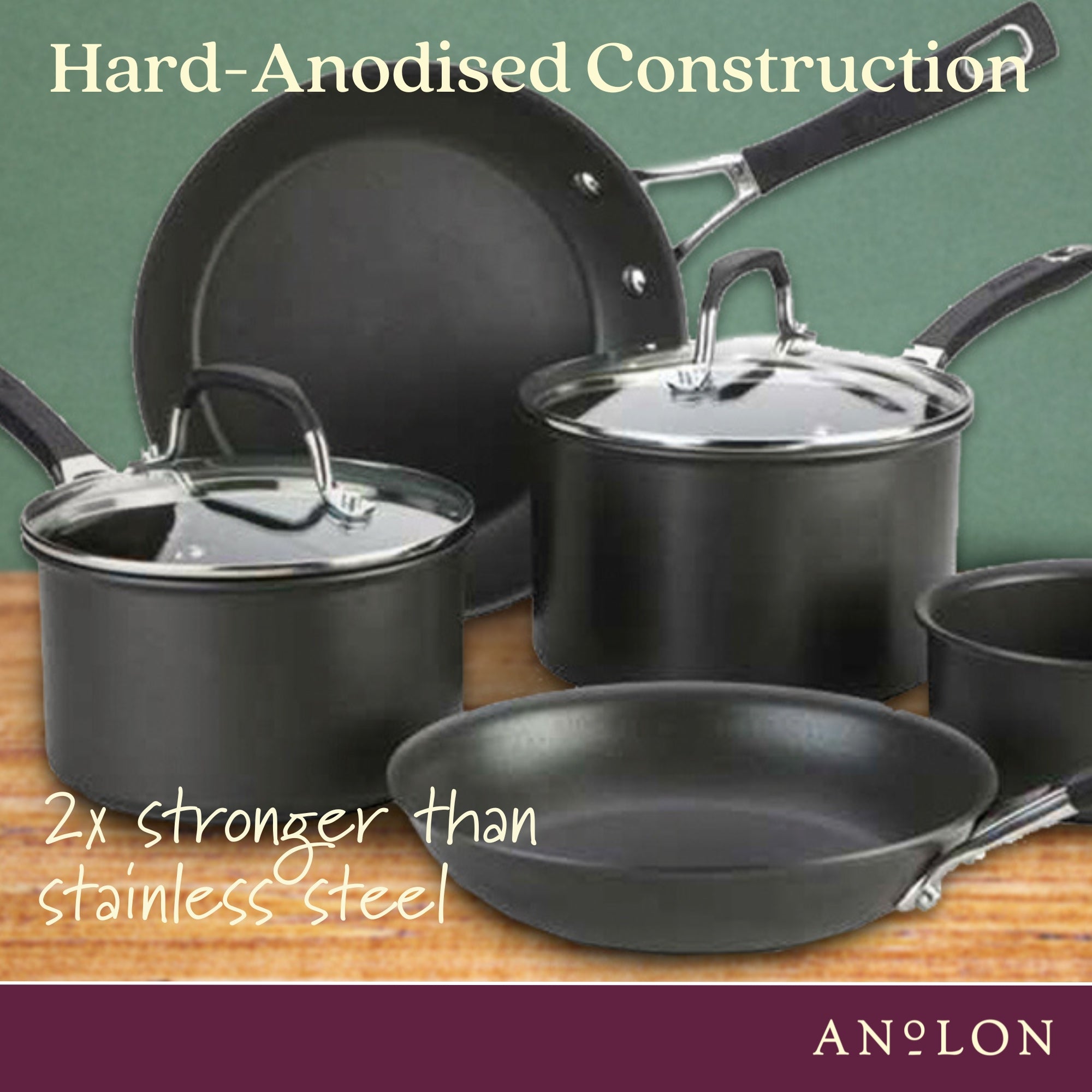 Anolon Synchrony Nonstick Induction 5 Piece Cookware Set slider