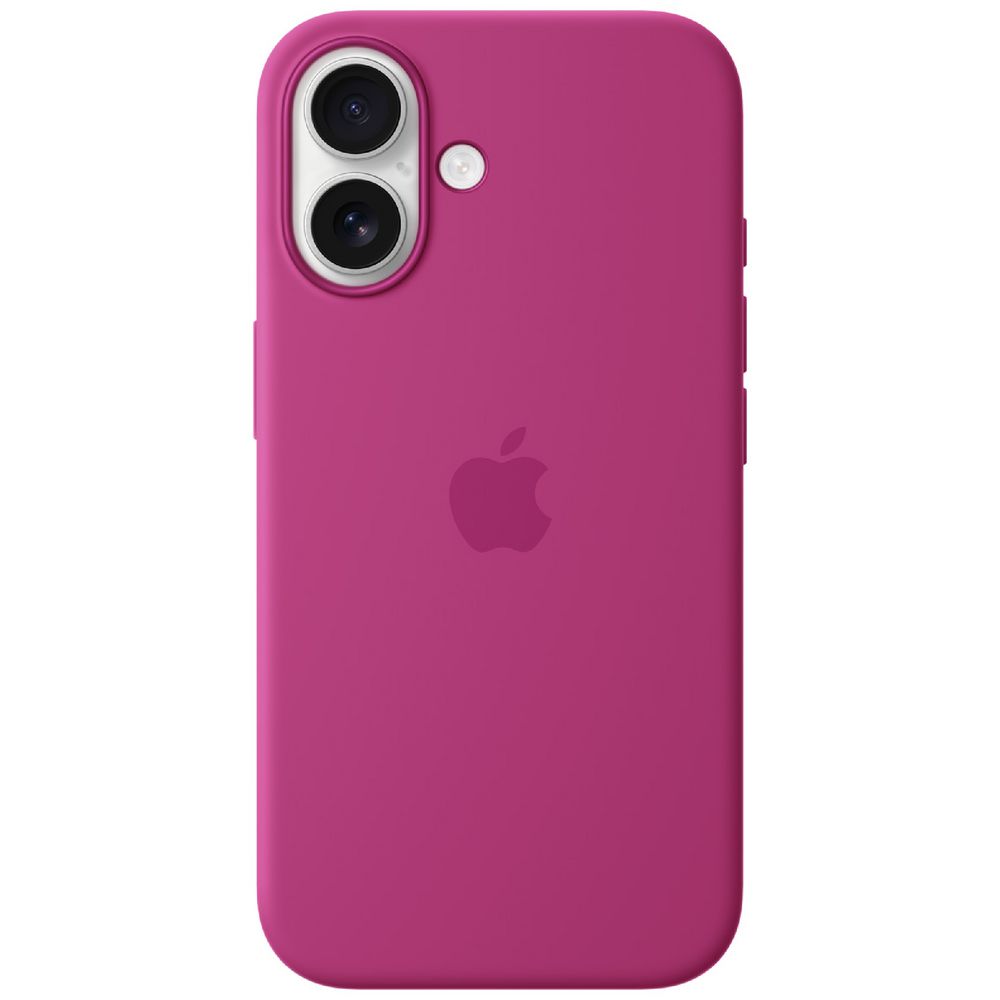 Apple iPhone 16 Silicone MagSafe Case Fuchsia slider