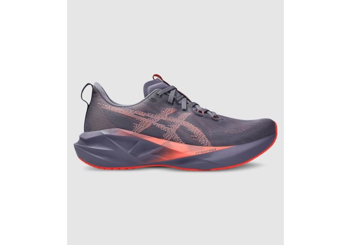 Asics Novablast 5 Mens - GREYISH PURPLE CORAL REEF