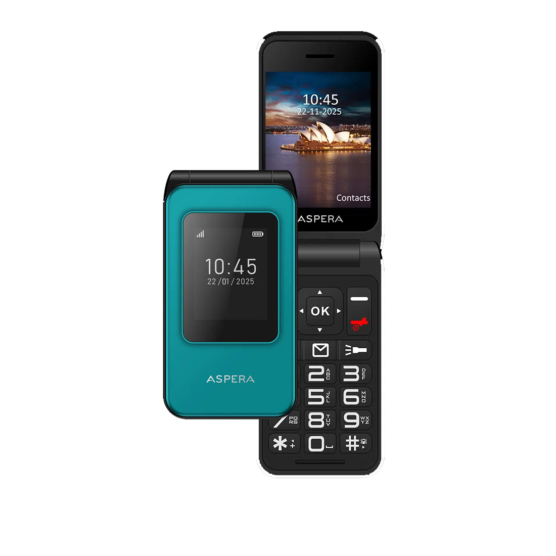 Aspera F46+ Plus (2.8'' 128MB/48MB, Flip) - Green
