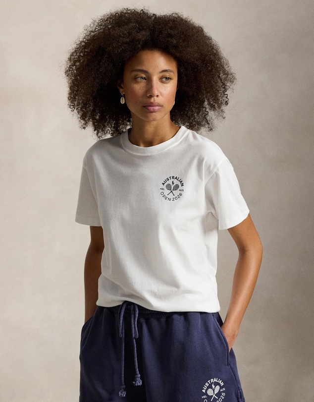 Australian Open Graphic Logo Jersey Tee - White