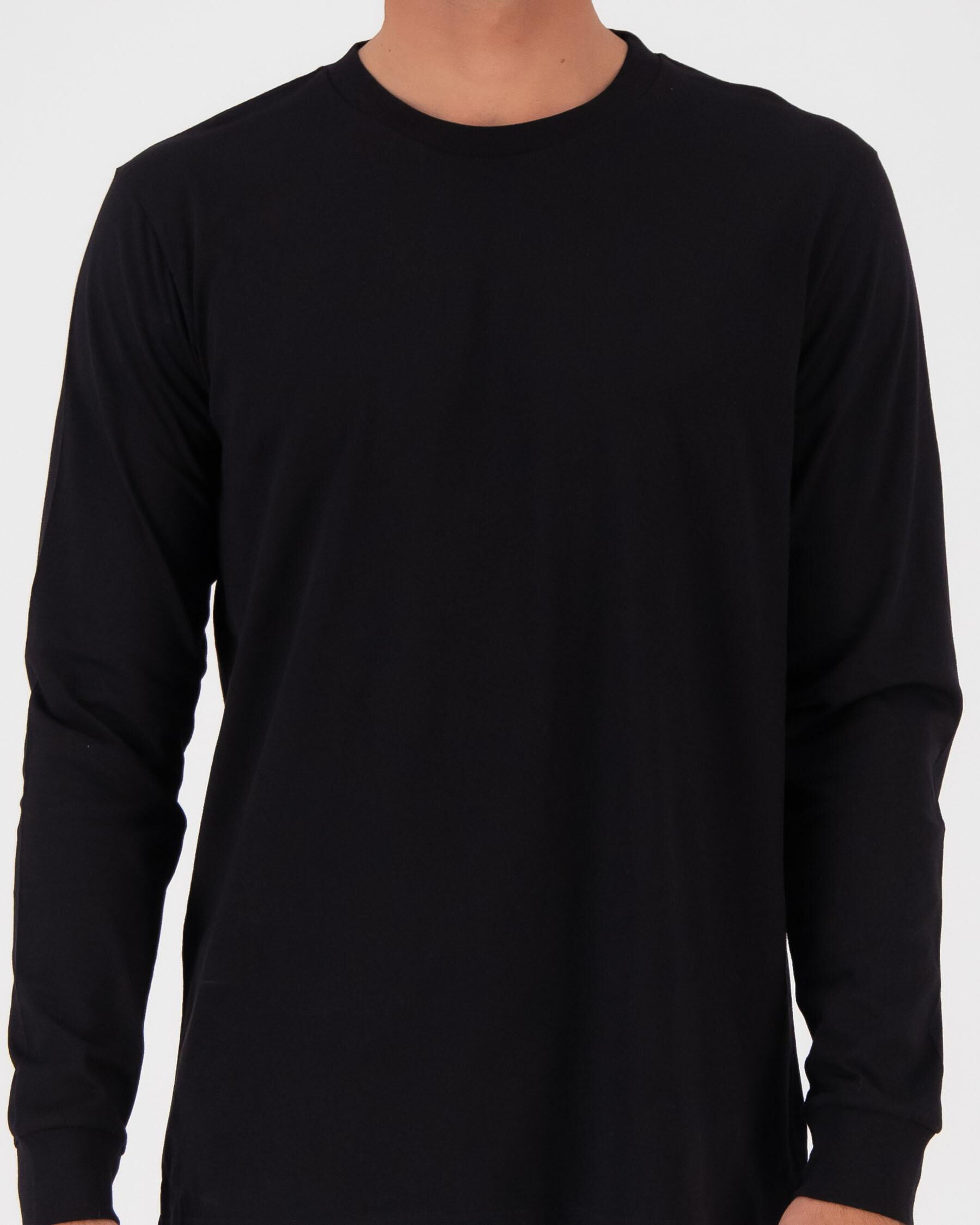 Base Long Sleeve T-Shirt - Black slider