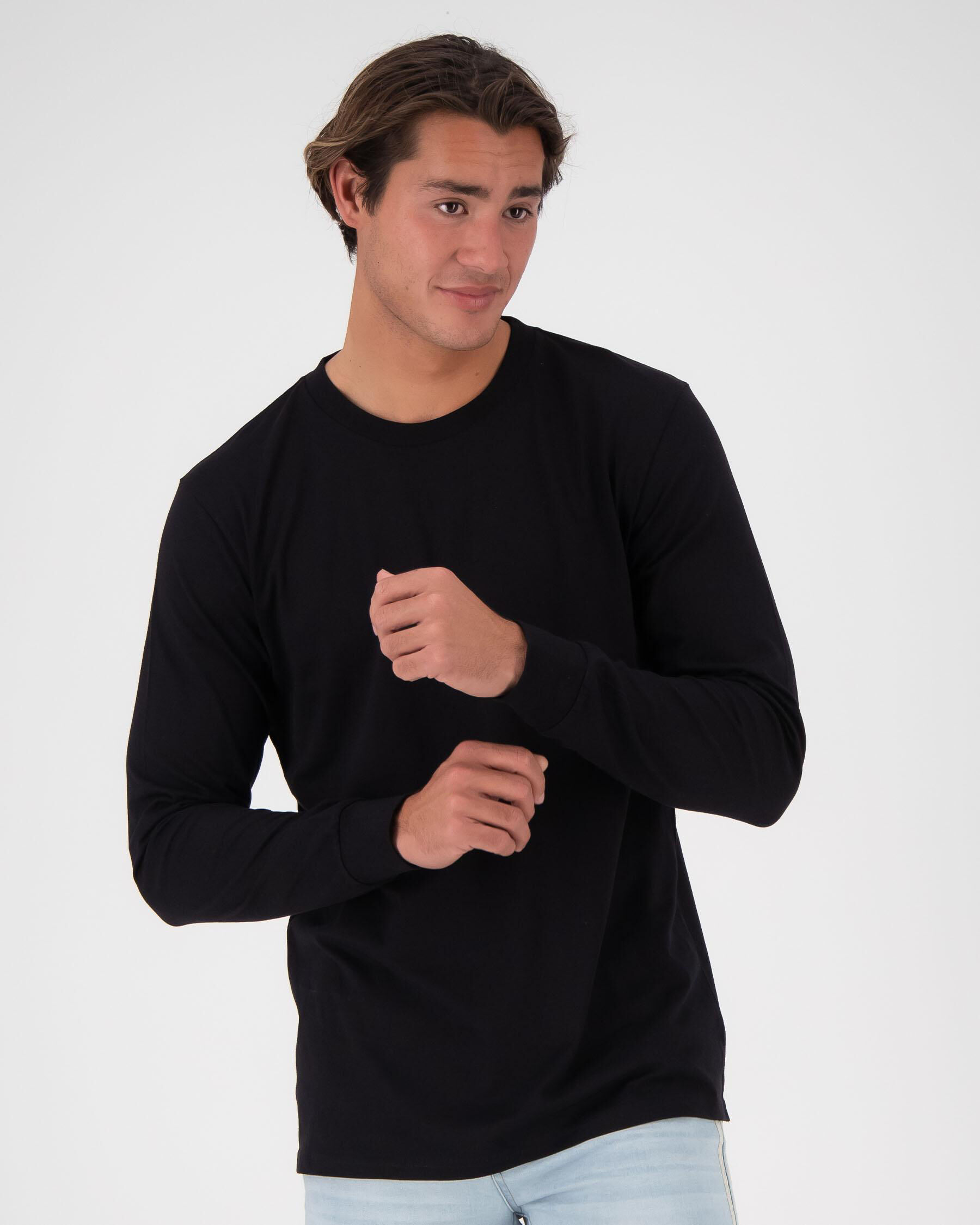 Base Long Sleeve T-Shirt - Black slider