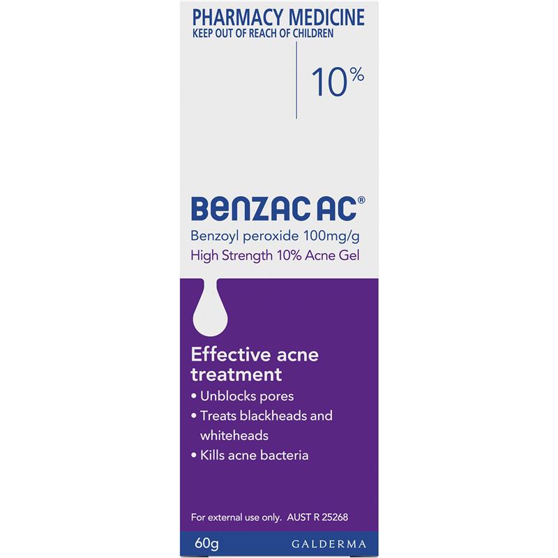 Benzac AC High Strength Gel 10% 60g slider