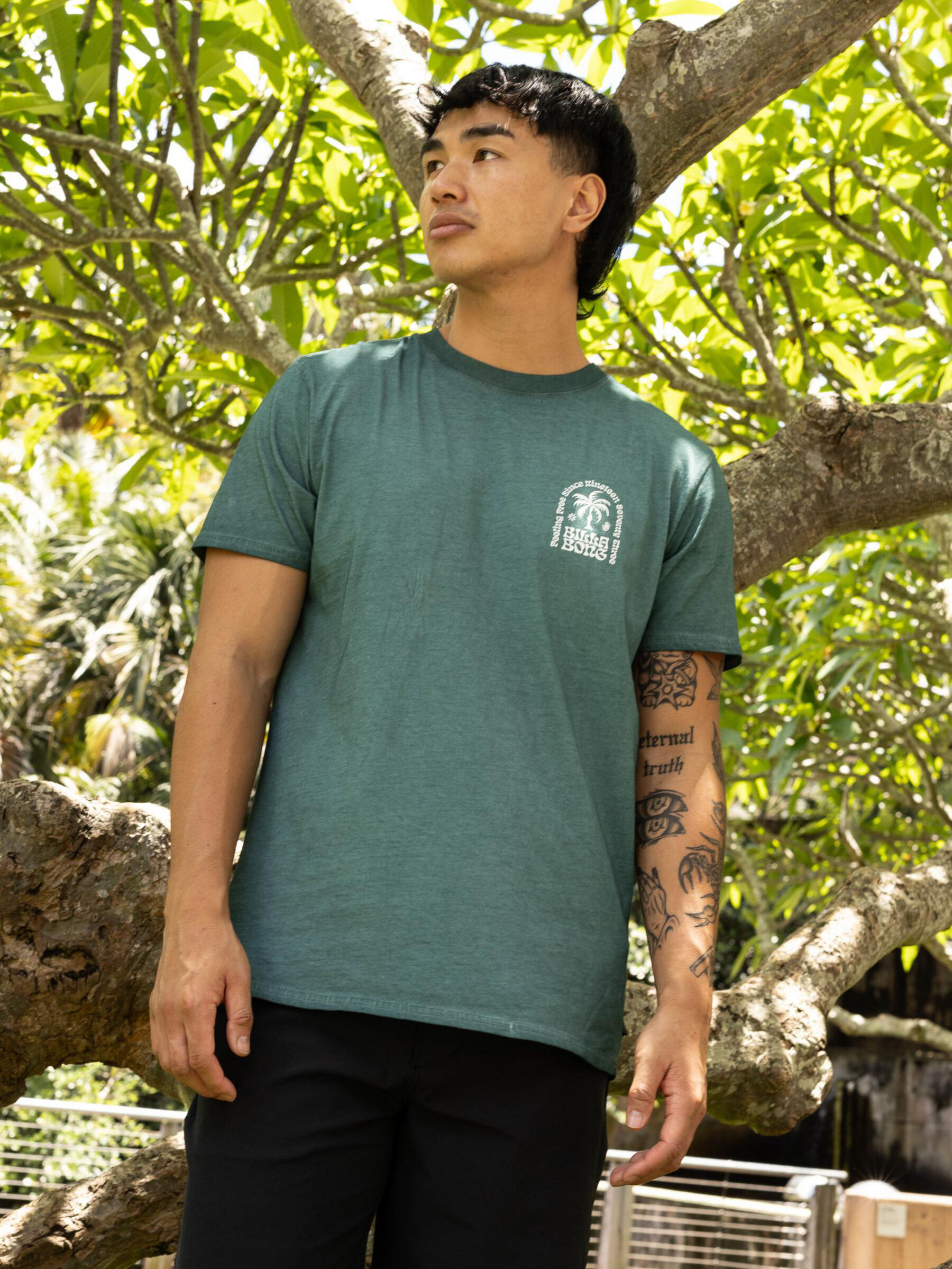 Big Wave Shazza Short Sleeve T-Shirt - Marine Green slider