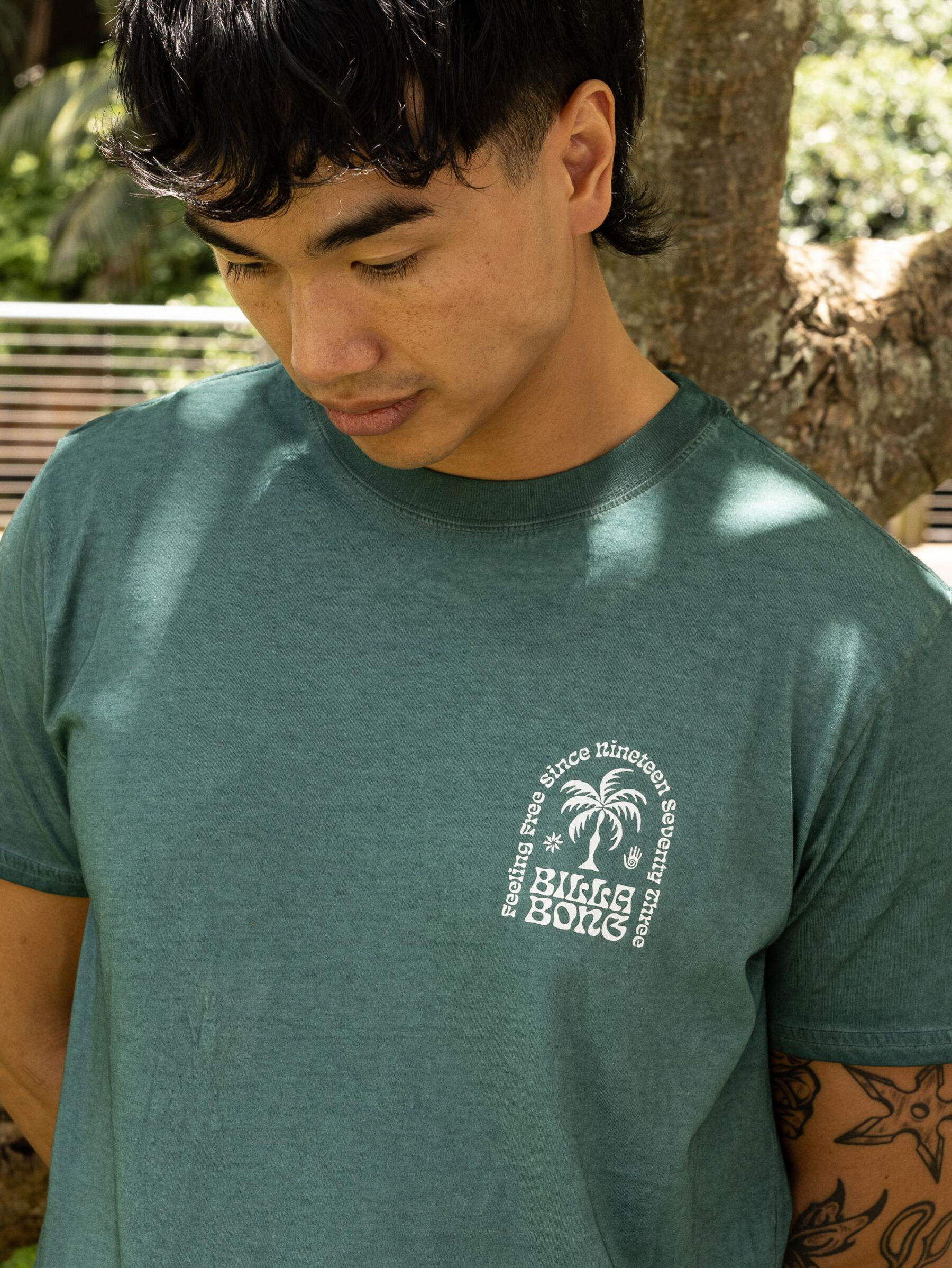 Big Wave Shazza Short Sleeve T-Shirt - Marine Green slider