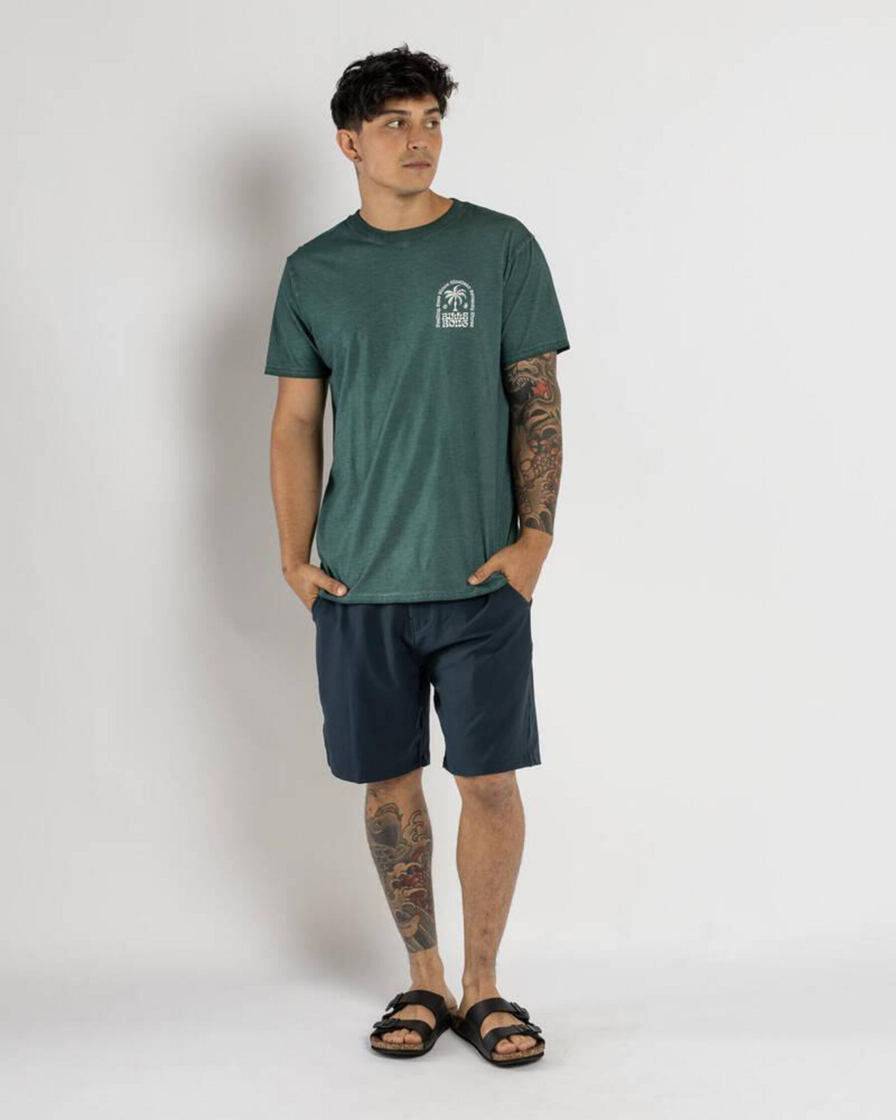 Big Wave Shazza Short Sleeve T-Shirt - Marine Green slider