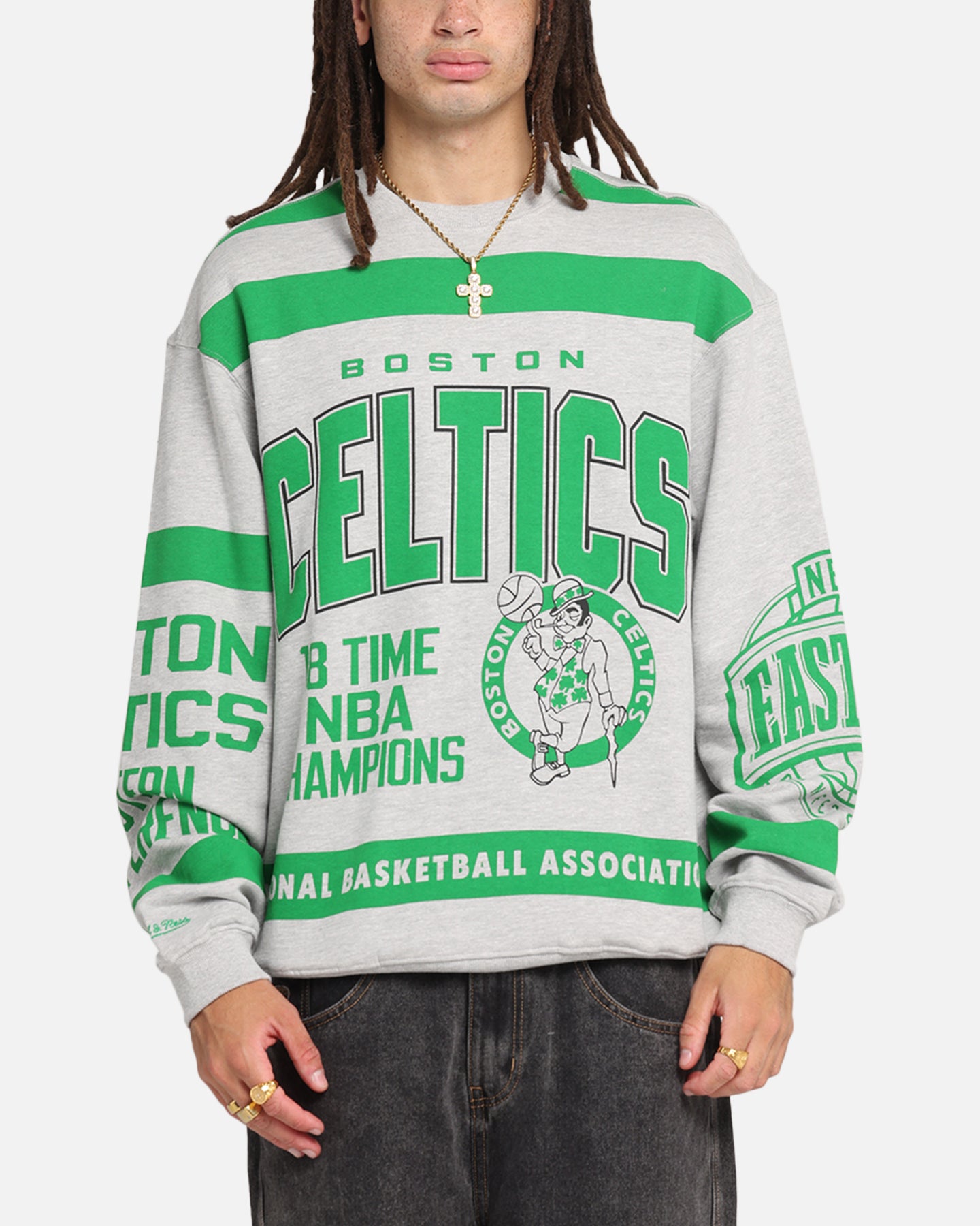 Boston Celtics Letterform Crewneck