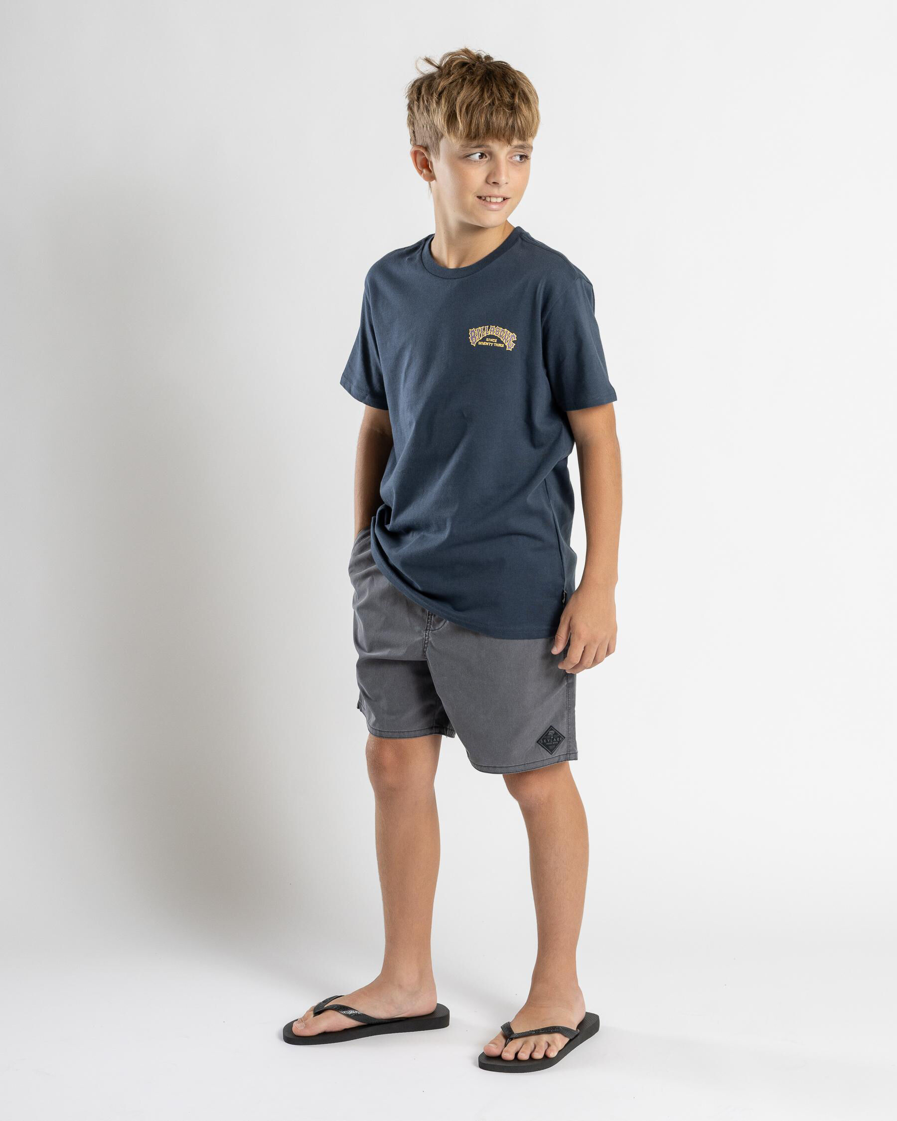 Boys' 73 Arch T-Shirt - Dusty Navy slider