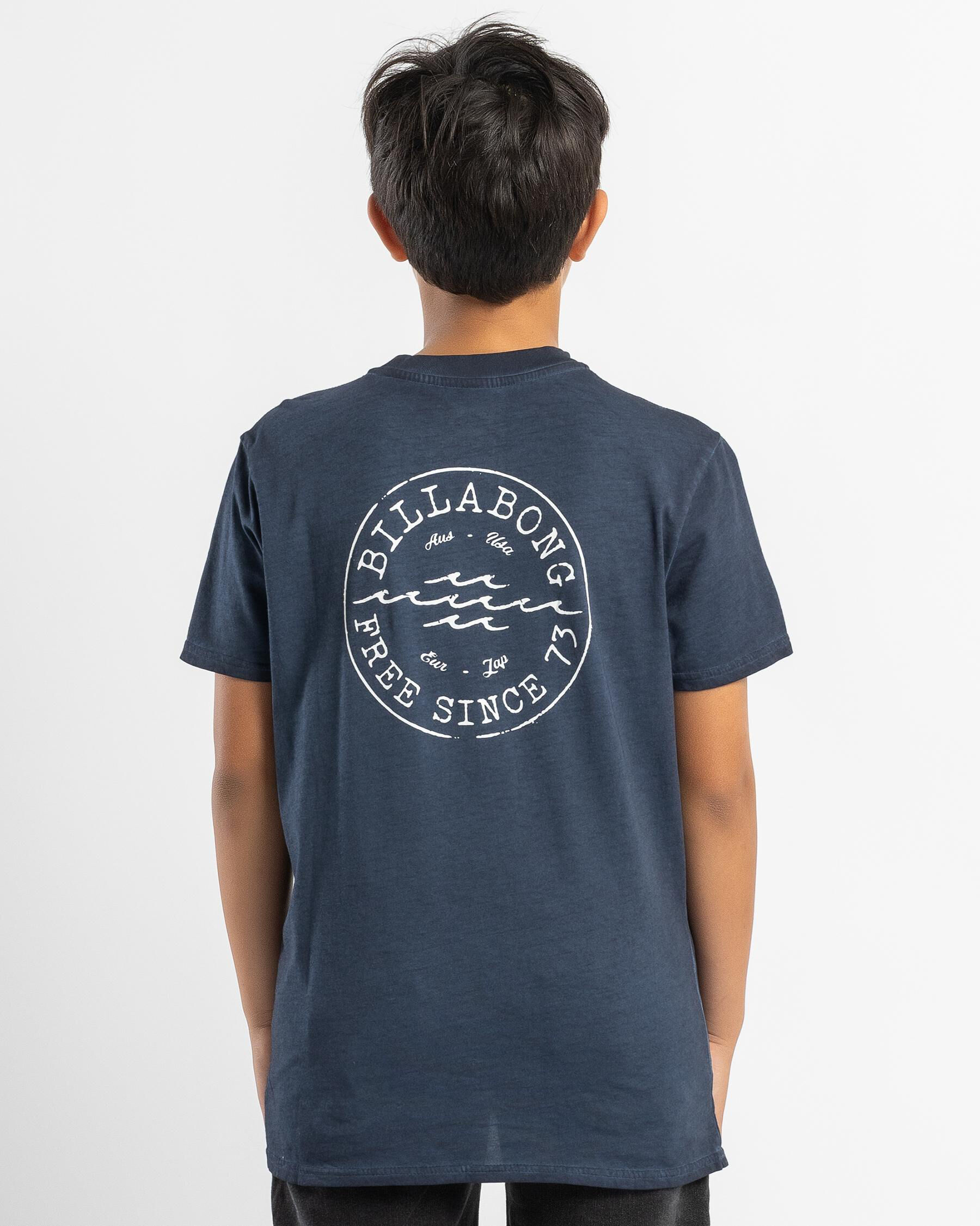 Boys' Big Wave Daz T-Shirt - Dusty Navy slider